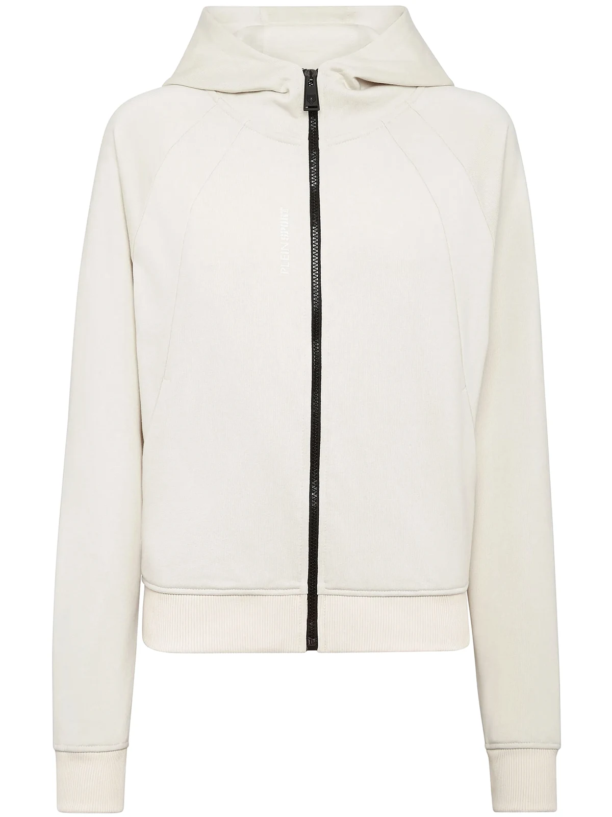 zip-up hooded jacket