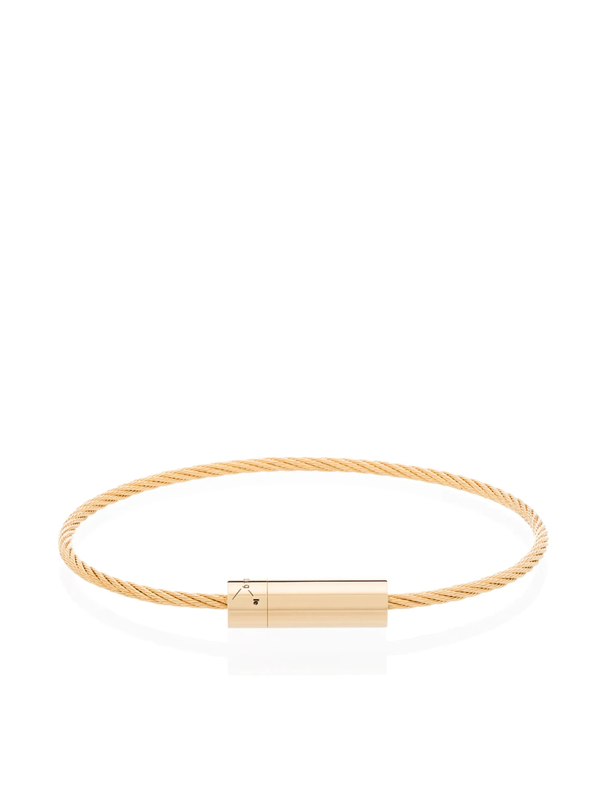 18kt yellow gold cable bracelet