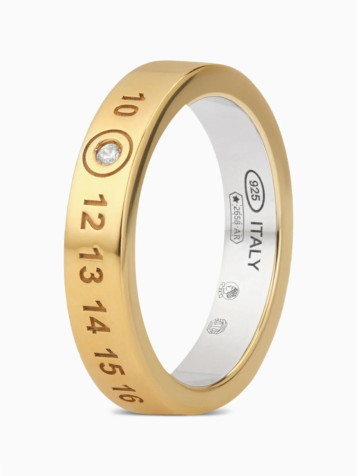 Numerical Ring mit Diamanten