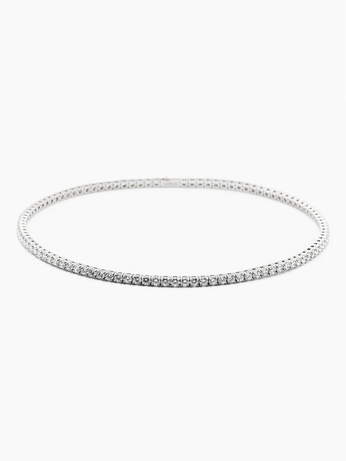 Tennis crystal-embellished necklace