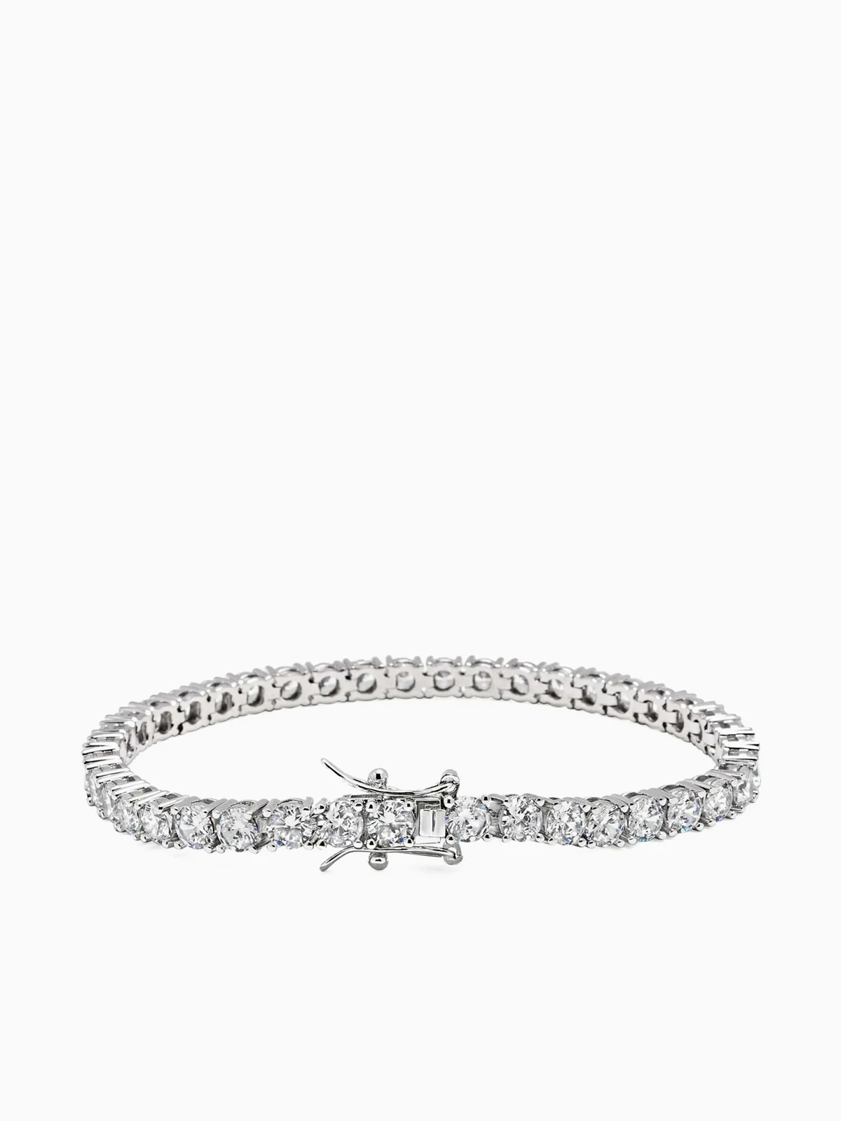 Tennis zirconia-embellishment bracelet