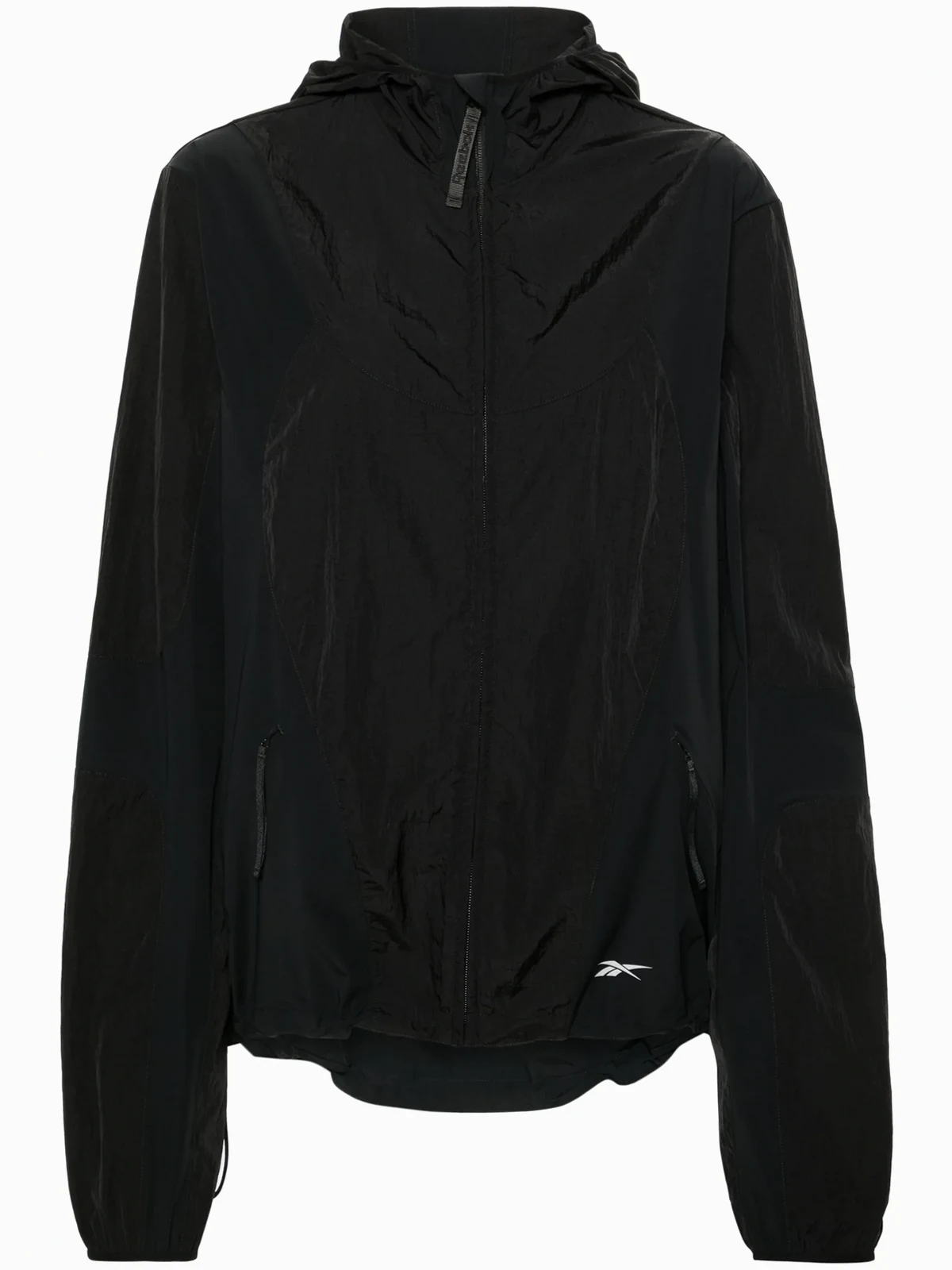 panelled hooded track jacket