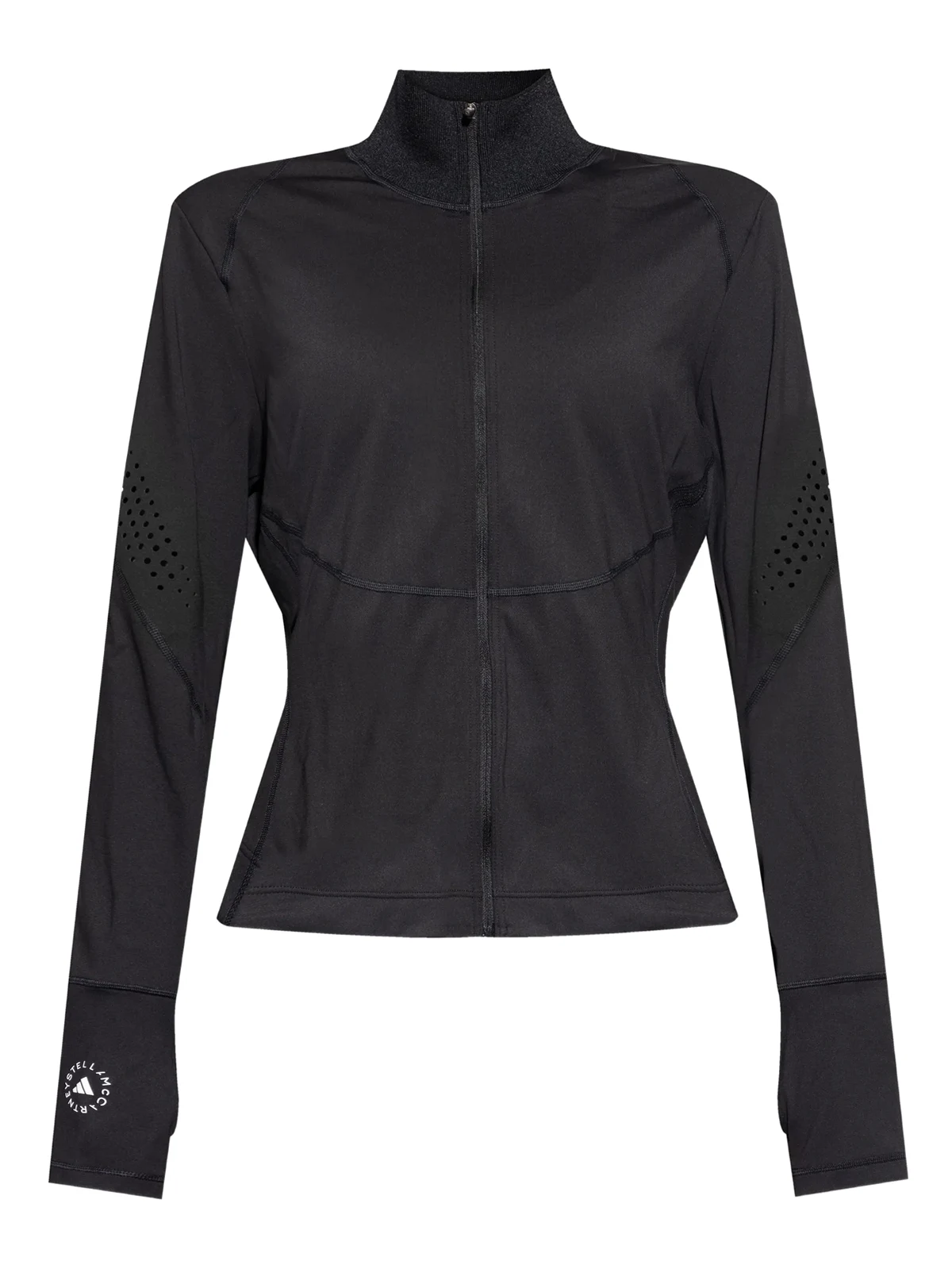 laser-cut zip-up jacket