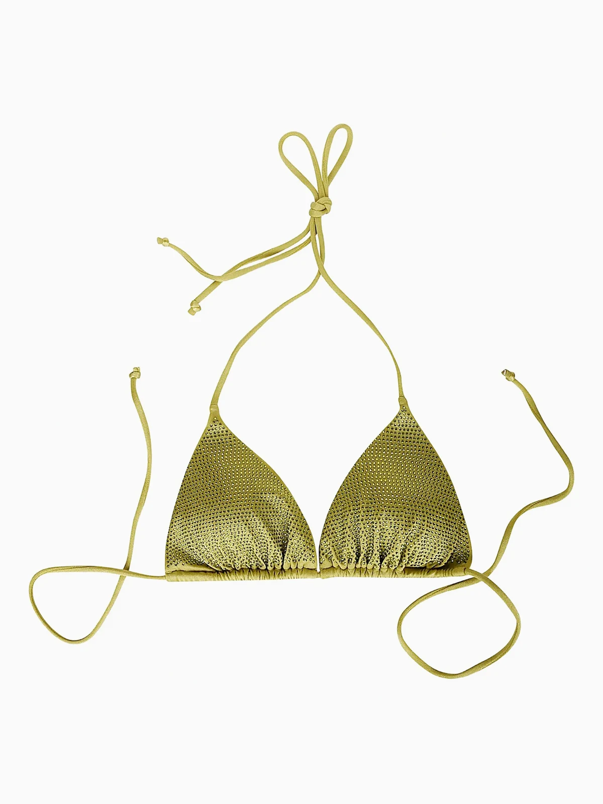 strass triangle-cup bikini top