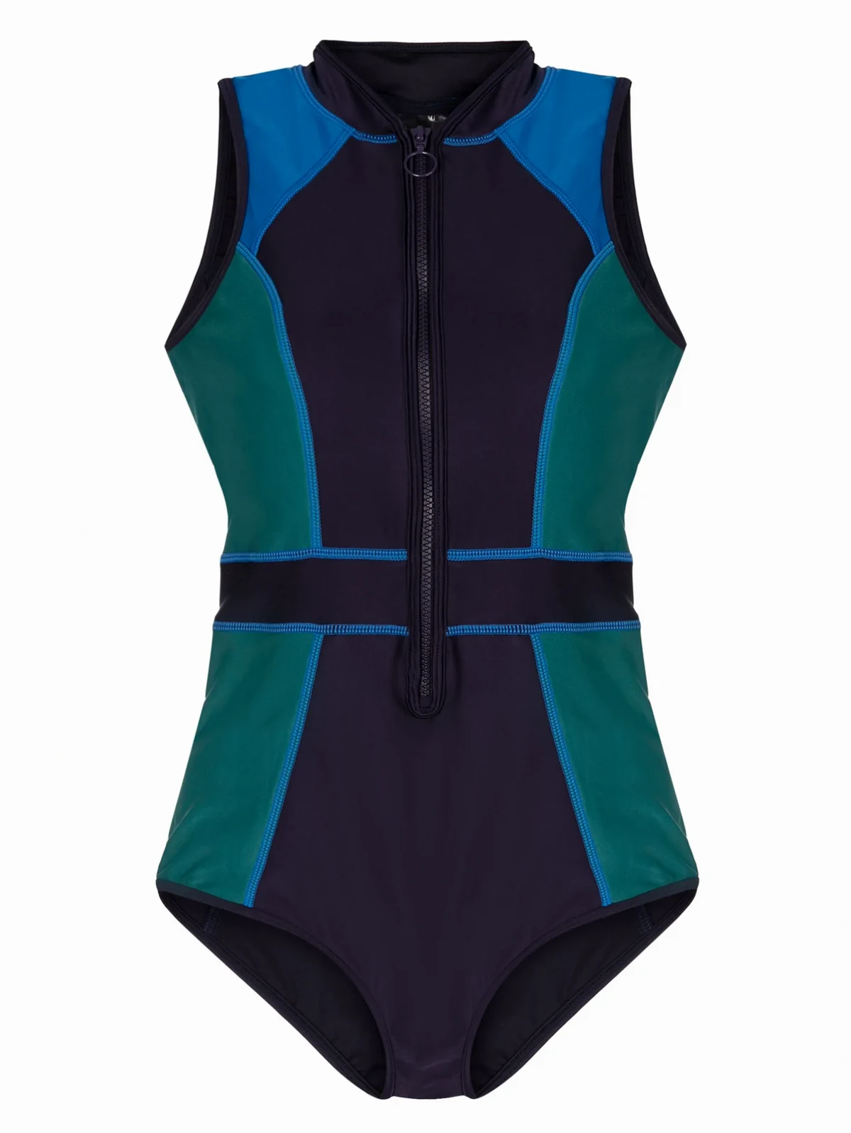 Badeanzug in Colour-Block-Optik