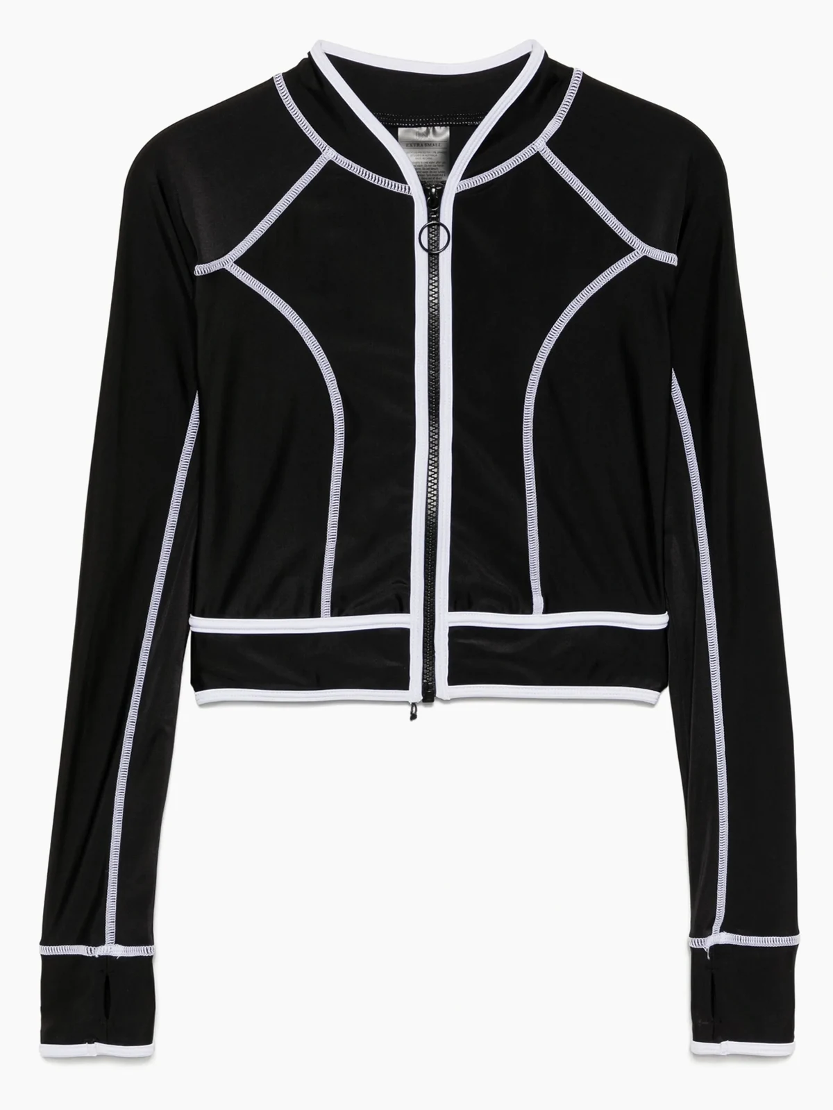 long-sleeves panelled surf top