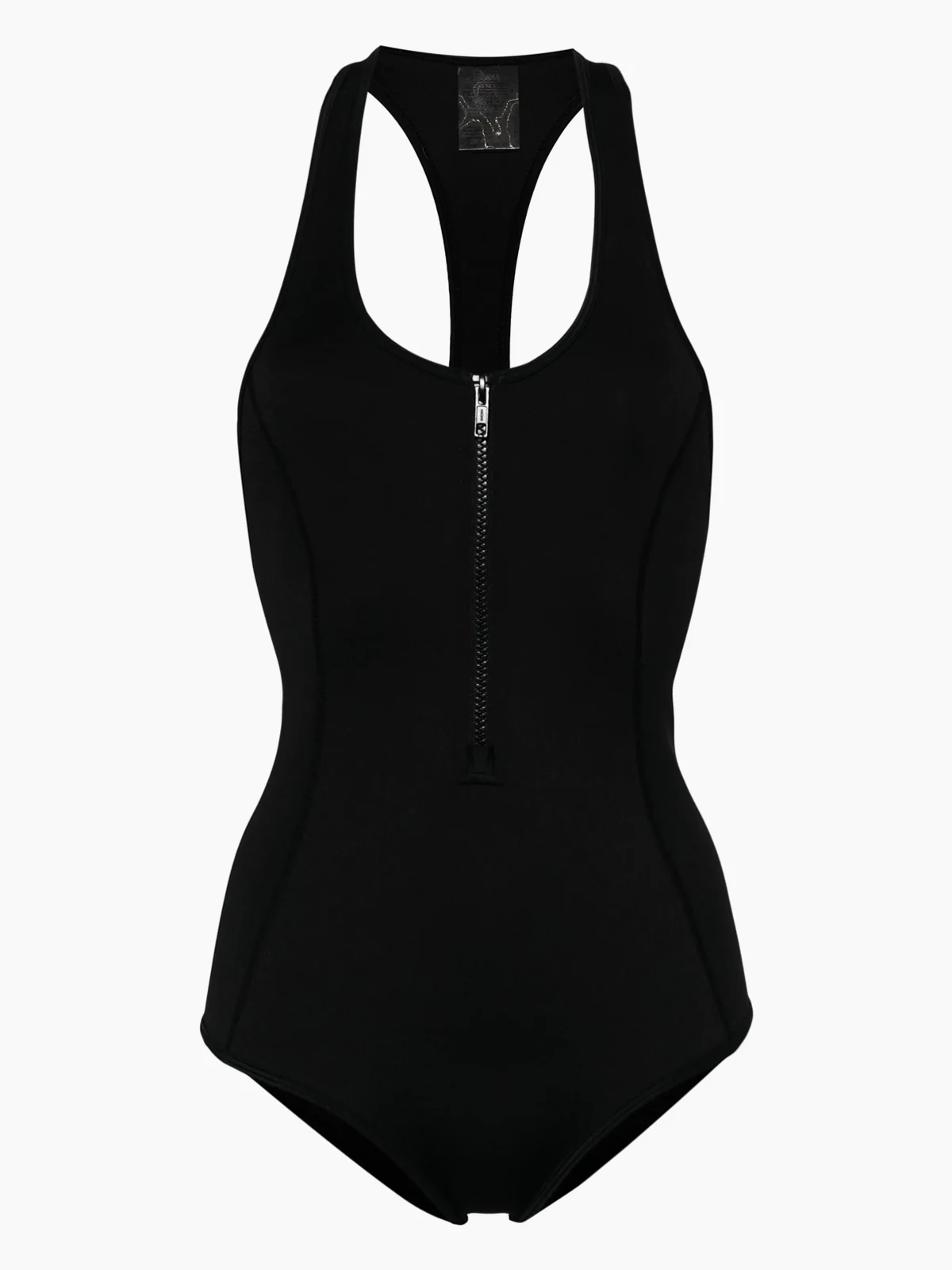 Racerback-Badeanzug mit Reißverschluss