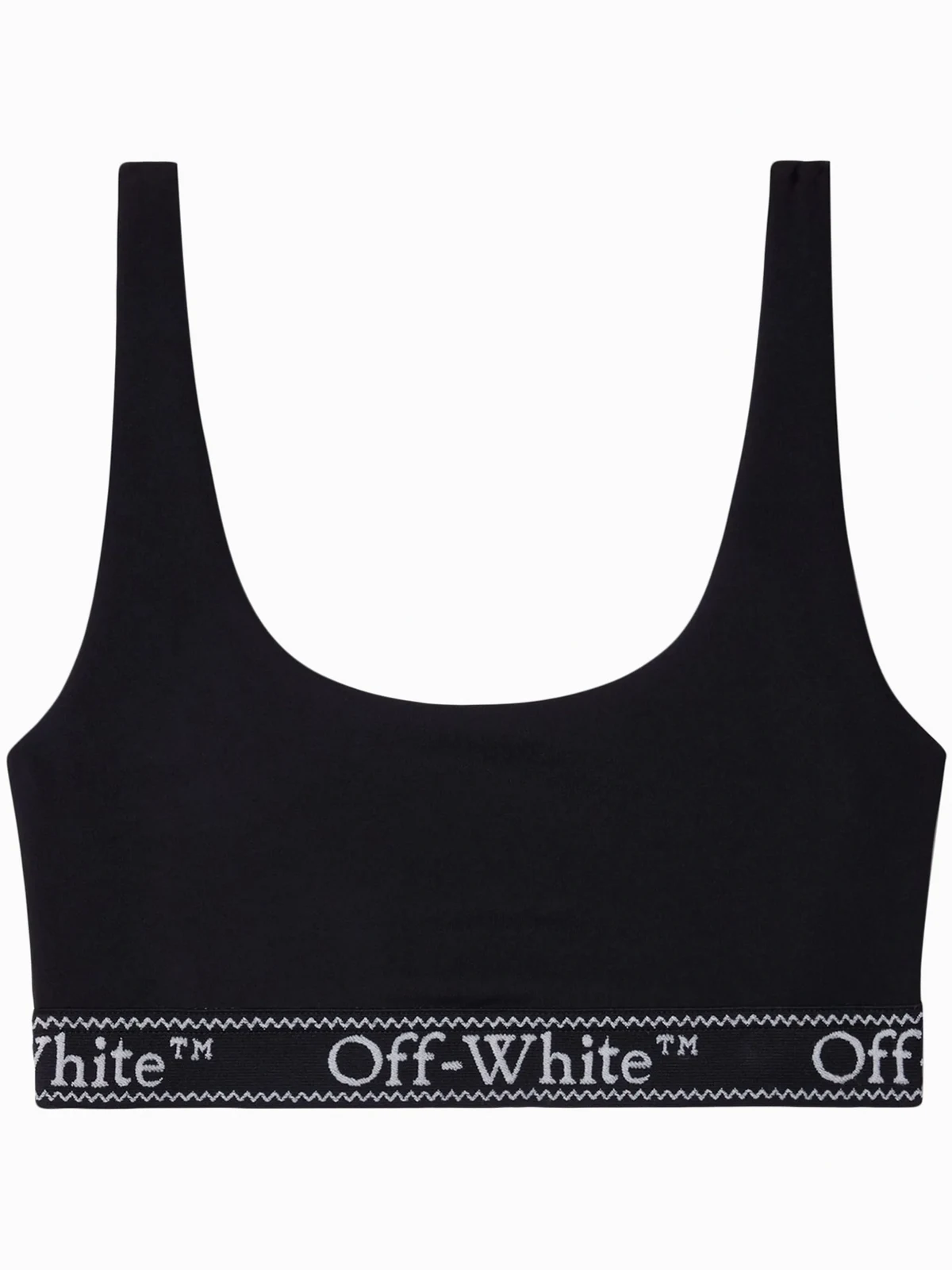 Cropped-Oberteil mit Logo-Bund