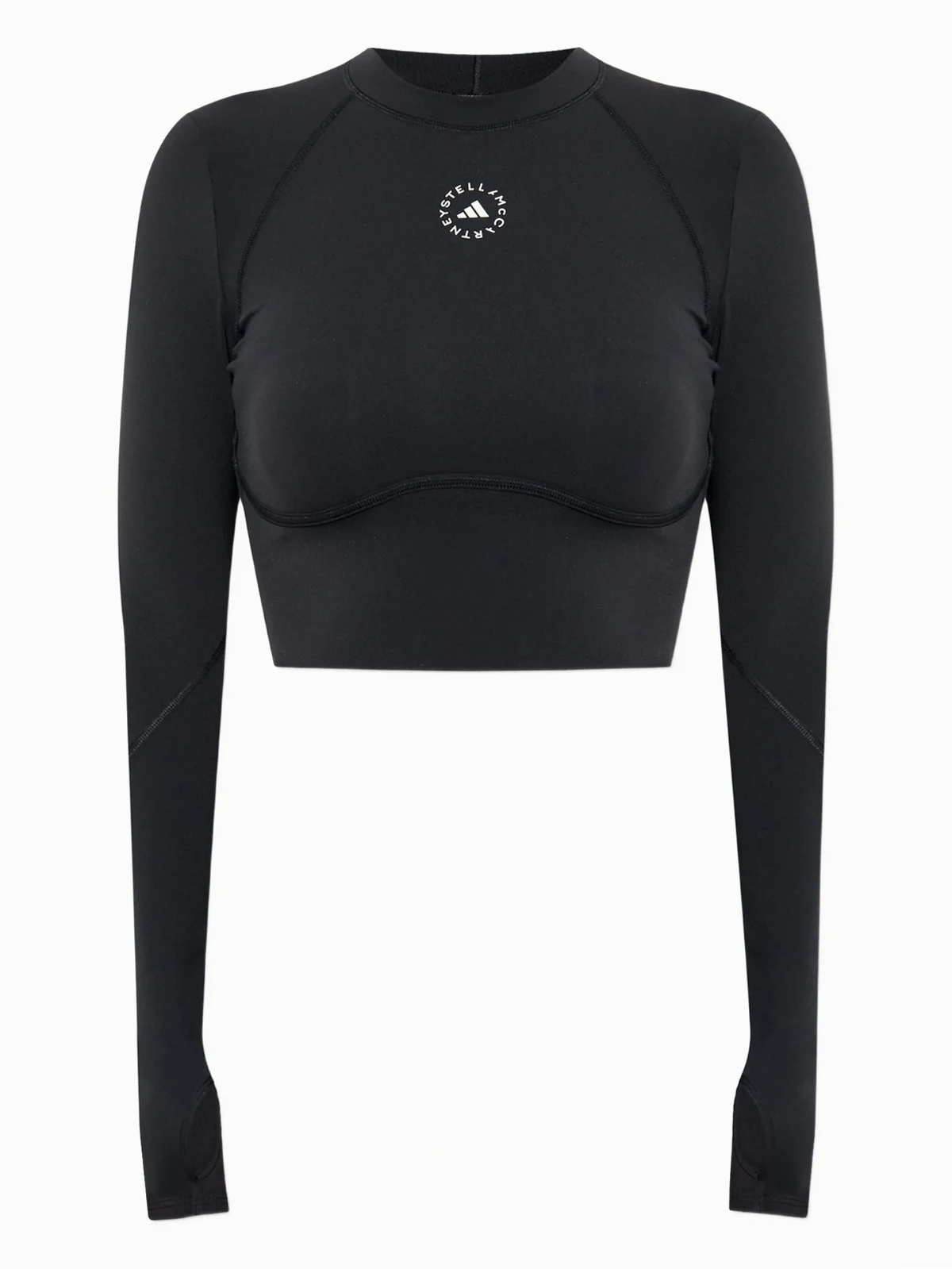 logo-detail long-sleeve top