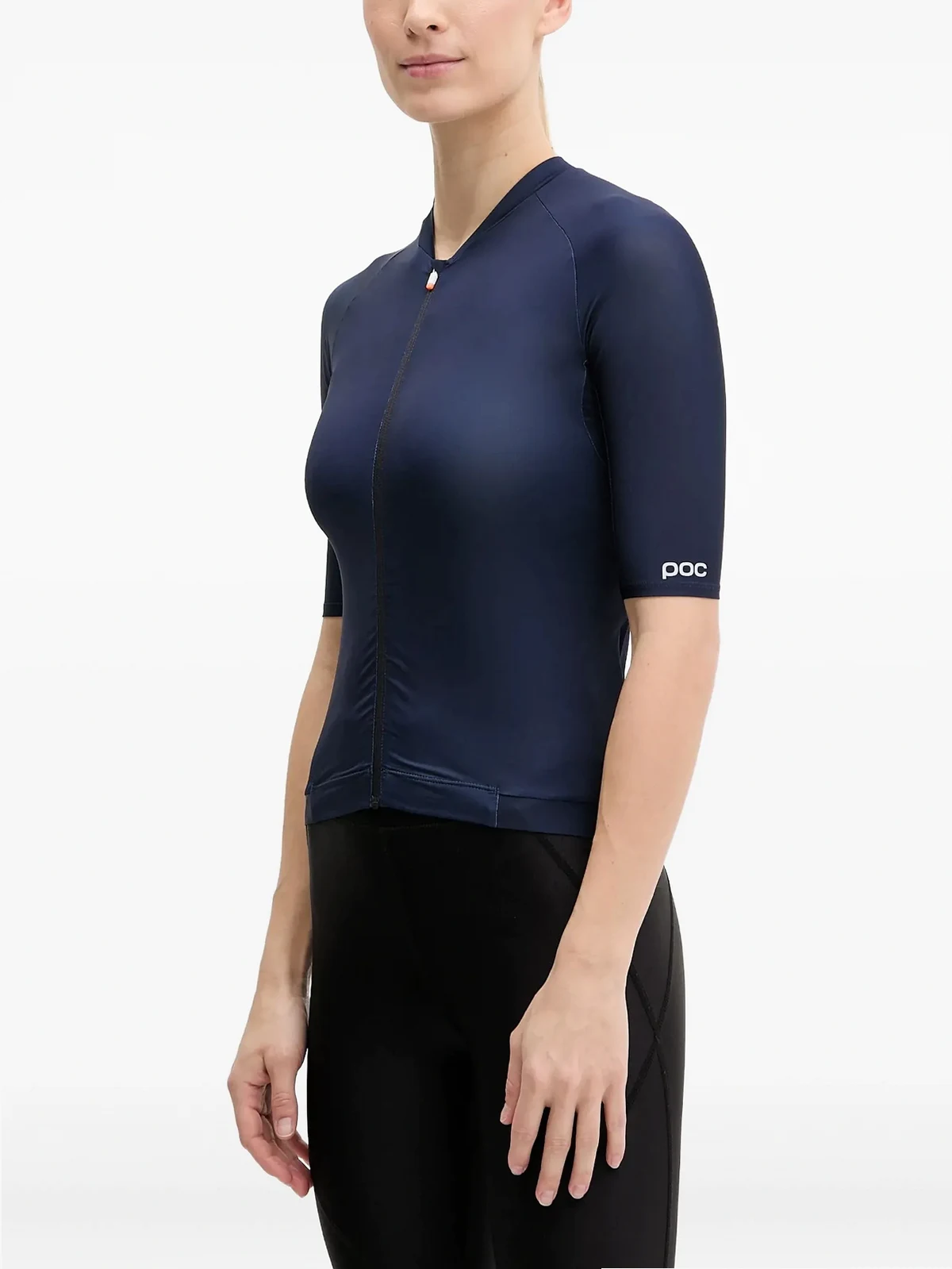 zip-fastening short-sleeve cycling vest