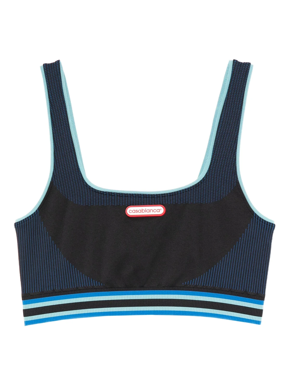 Logo-Sport-BH mit Streifendetail