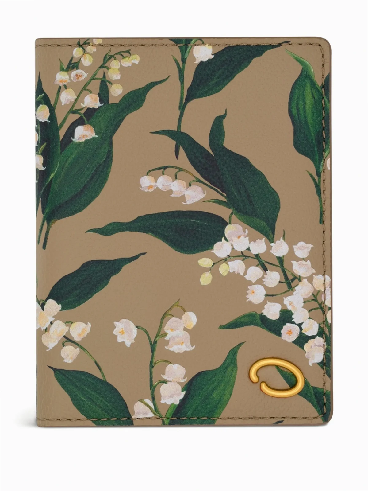Pass-Etui mit Lily of the Valley-Print
