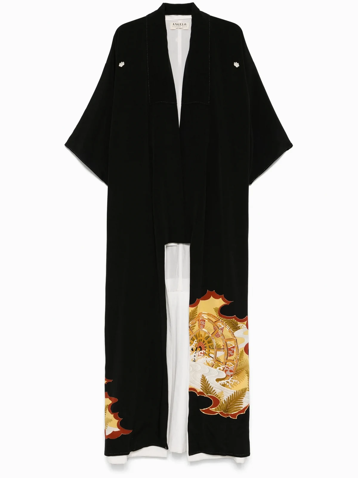 1970s pre-owned Kimono mit grafischem Print