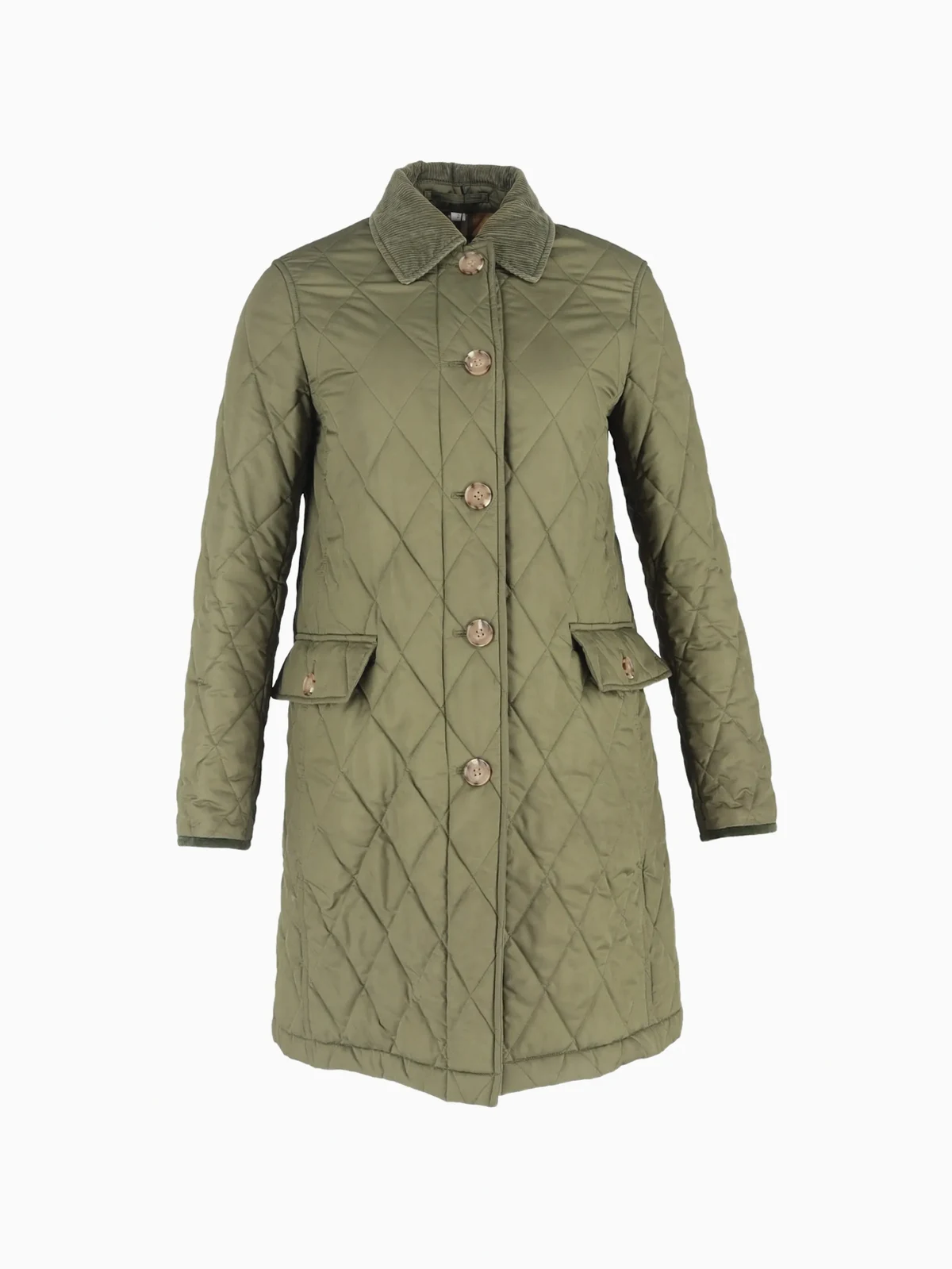quilted corduroy coat