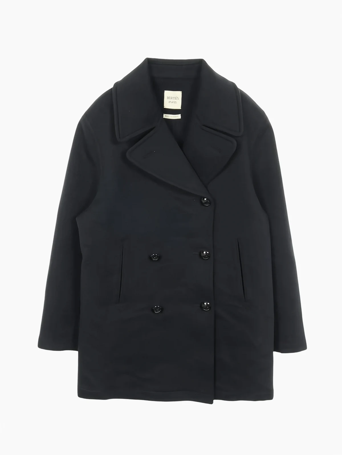 double-breasted cashmere coat
