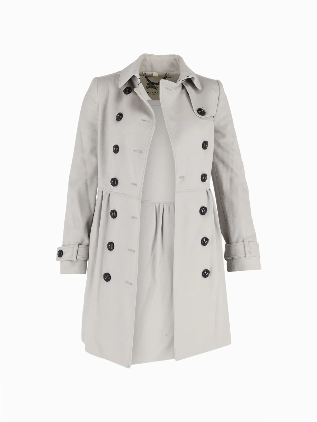 double-breasted trench coat