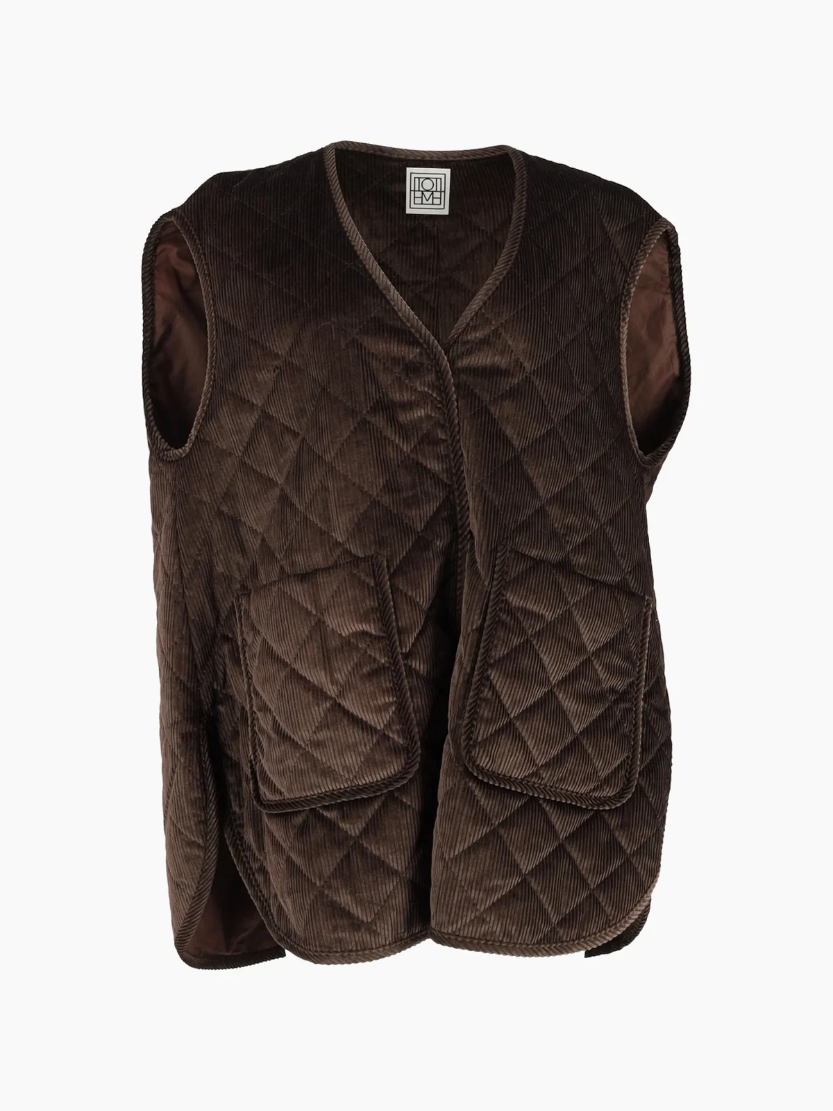 quilted corduroy vest