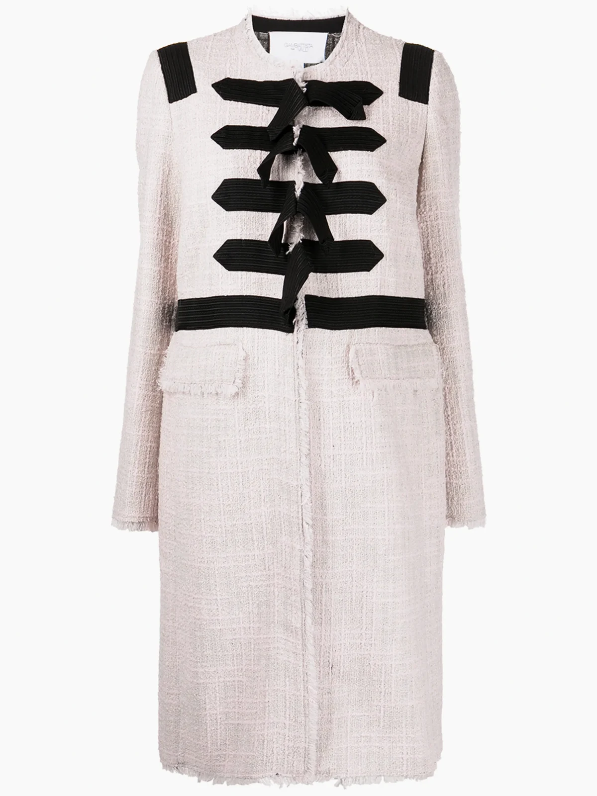 Einreihiger Tweed-Mantel