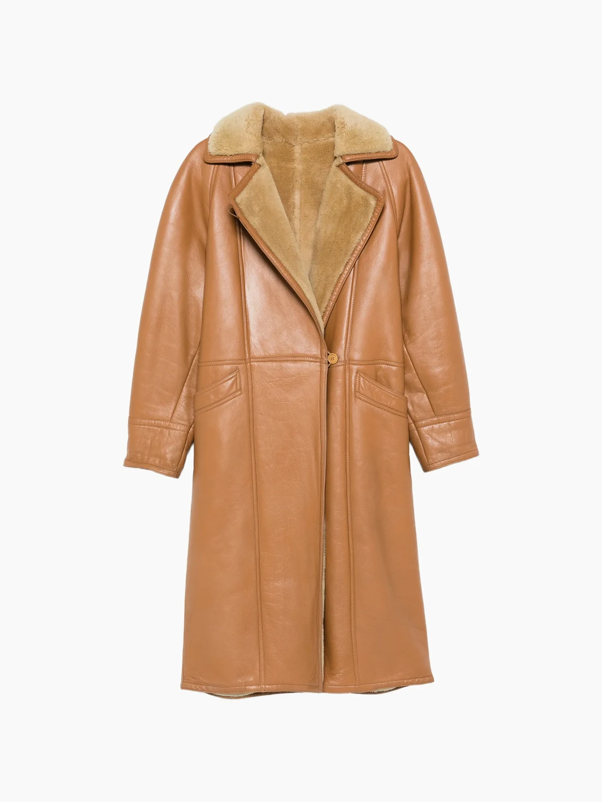 1980s brauner Mantel