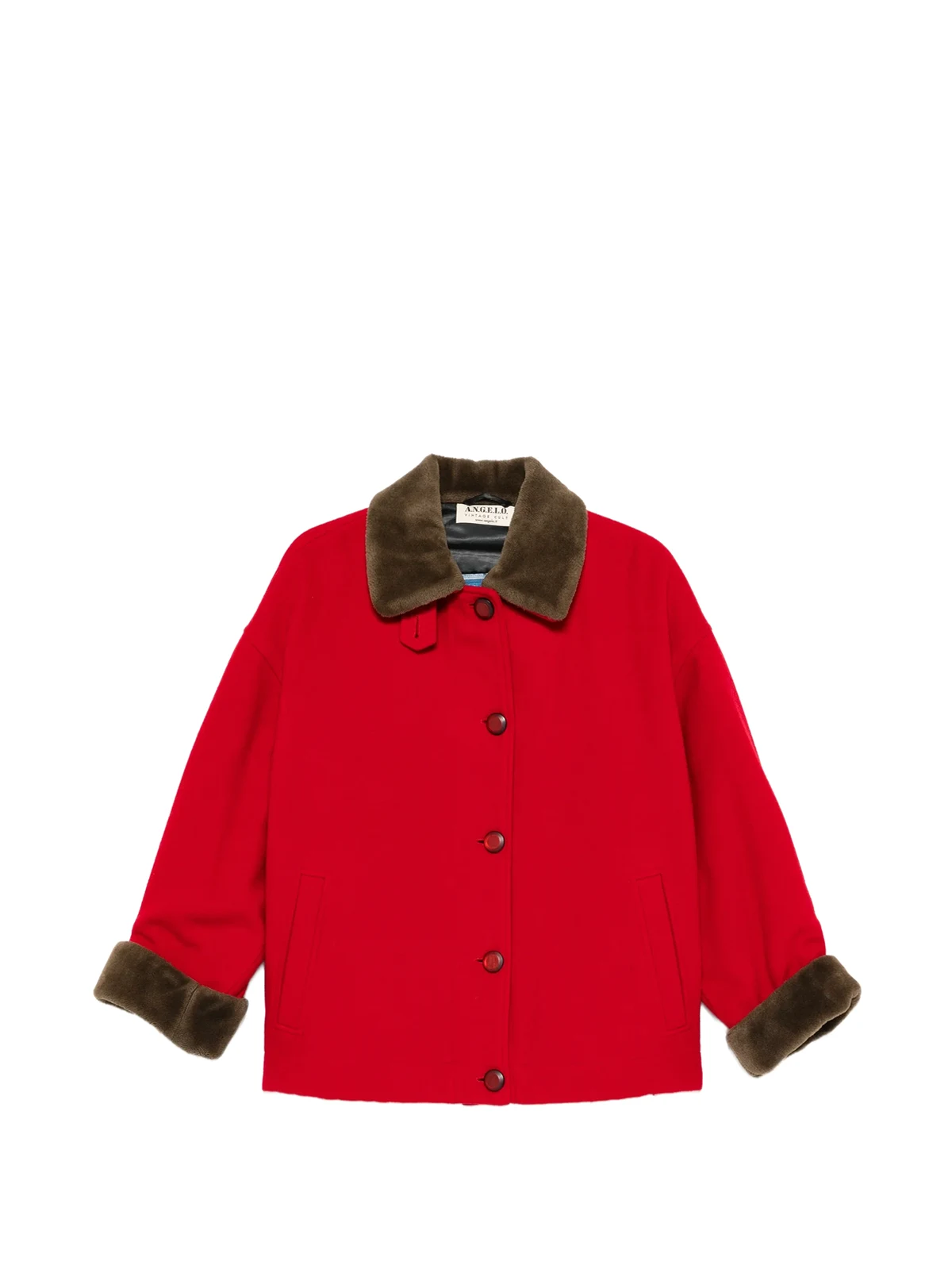 1980s Cape-Mantel mit Knöpfen