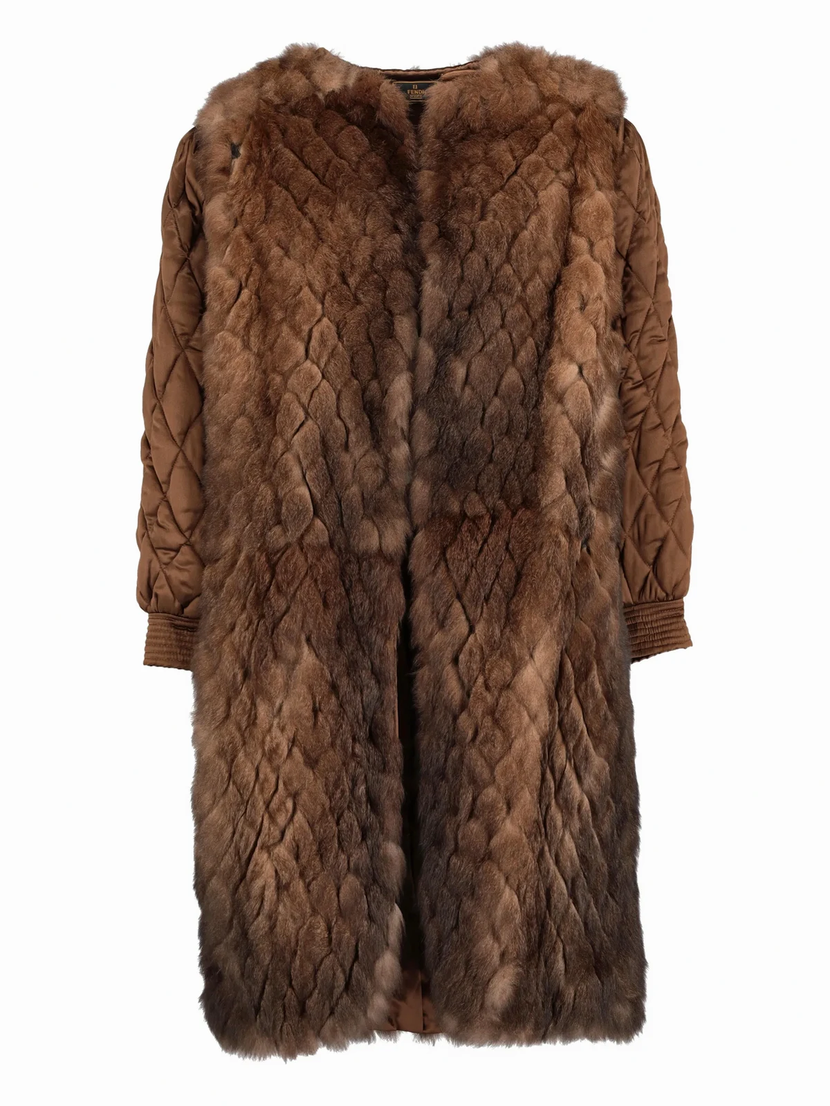 Gesteppter Mantel aus Shearling