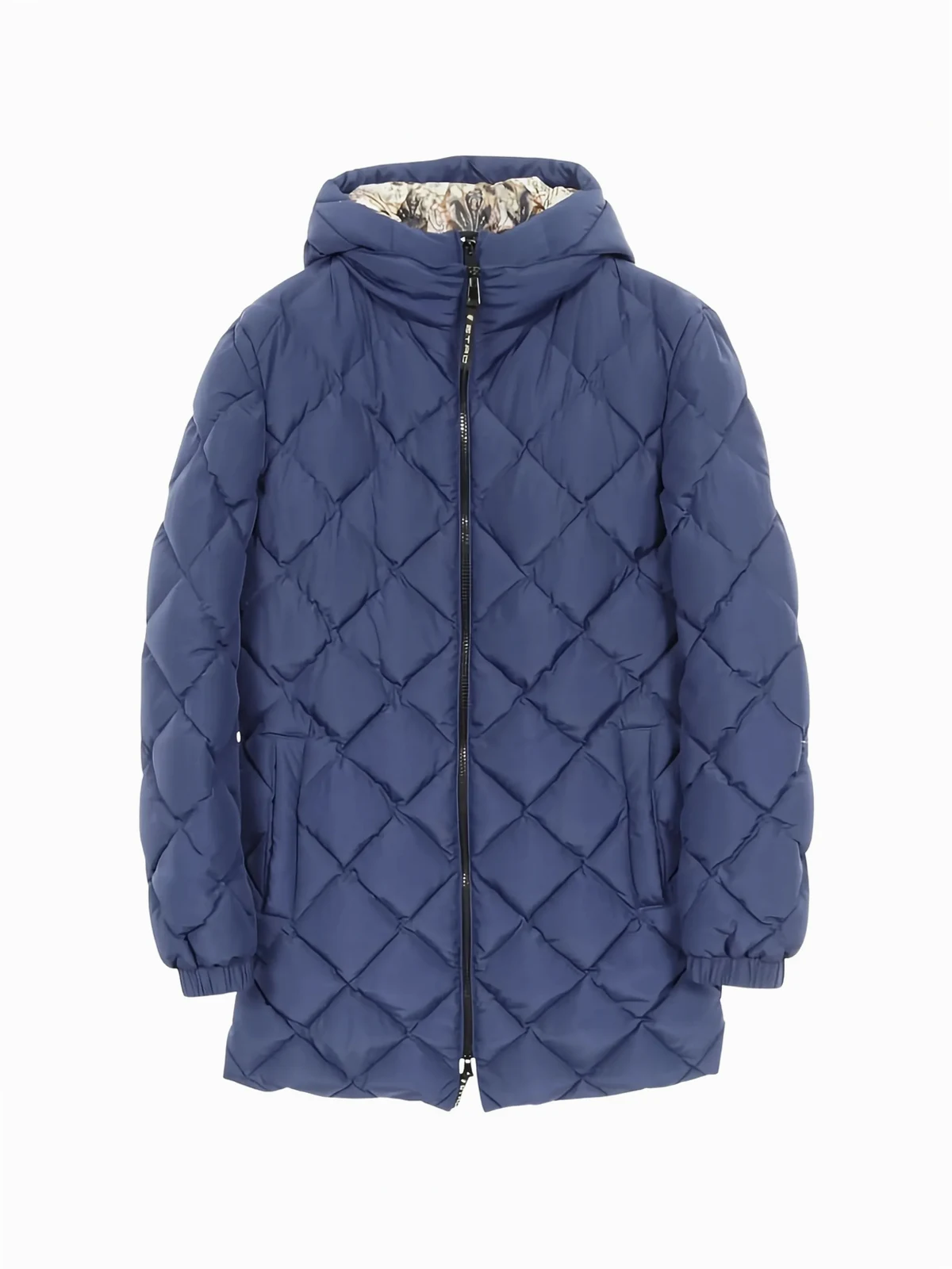 Gesteppter Kapuzenmantel