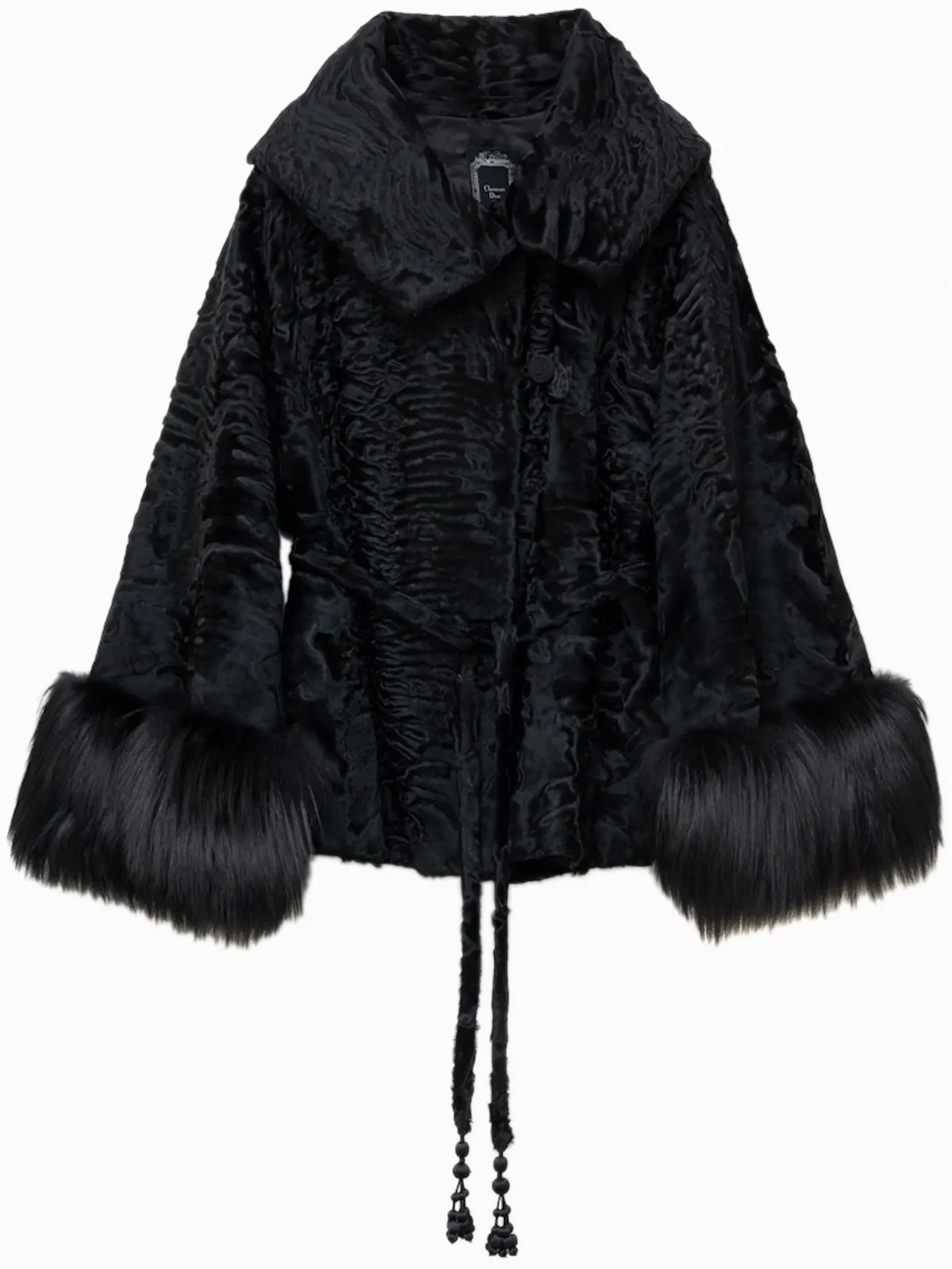 Jacke mit Pelzbesatz