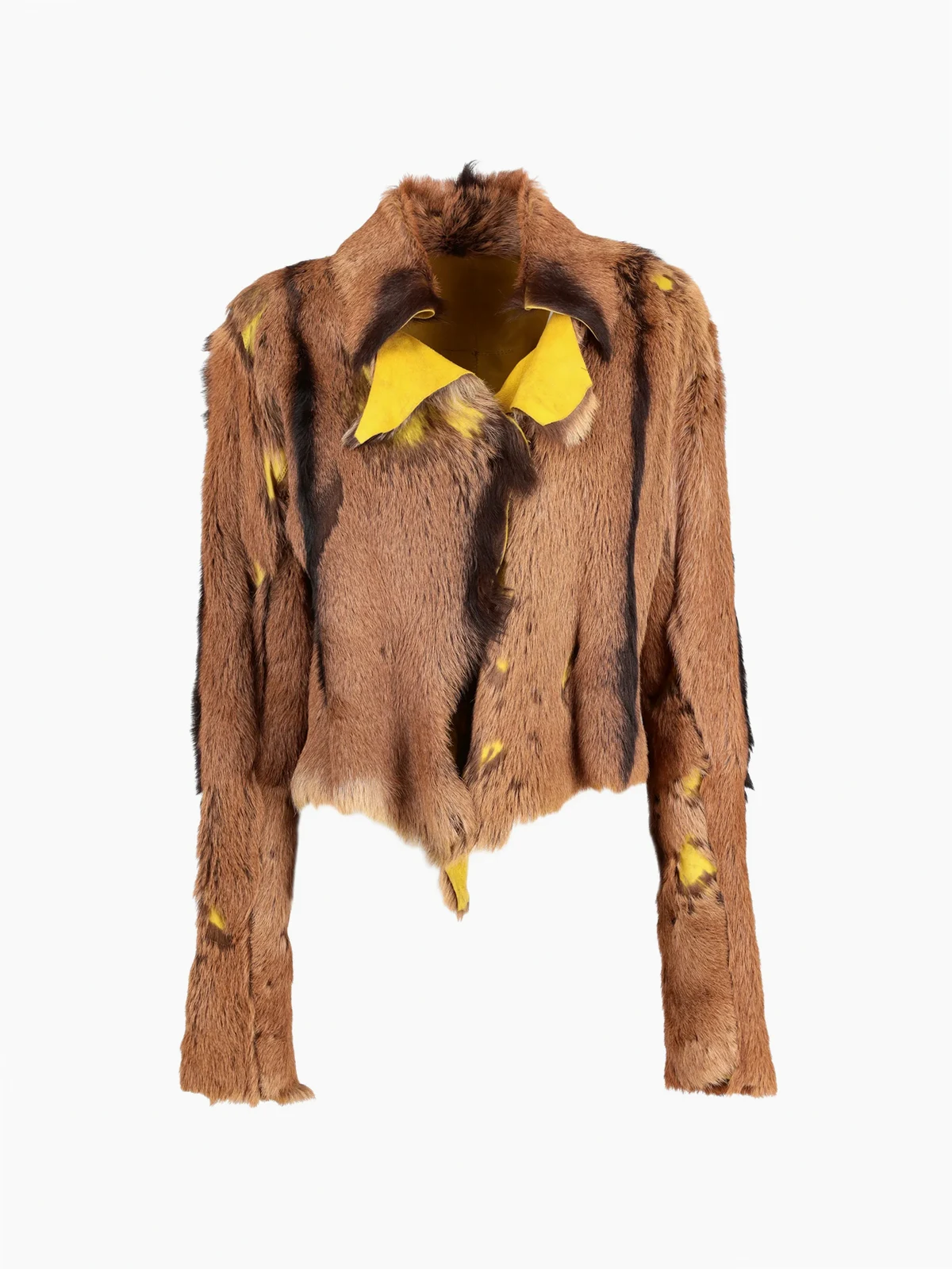 Mantel mit Pelzkragen