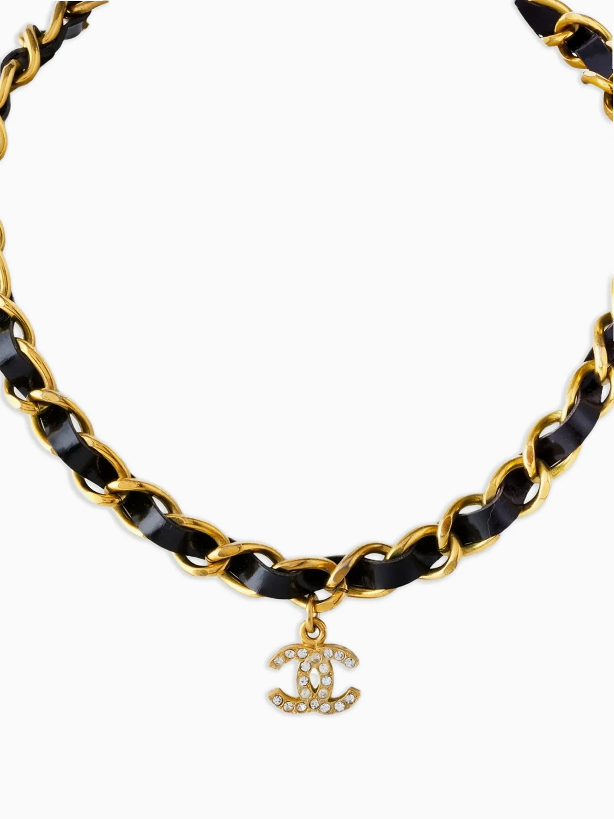 1995 leather choker necklace