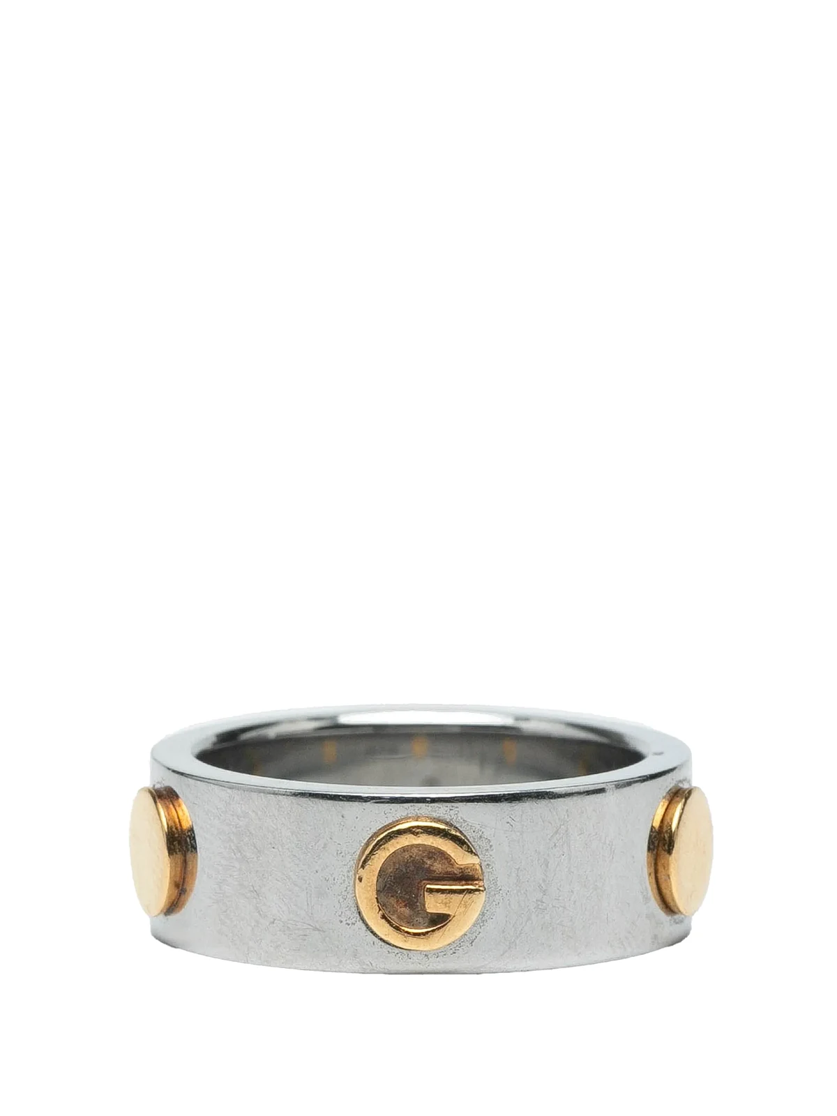 2000-2020 Stainless Steel and Yellow Gold Plated Combi Ring costume ring