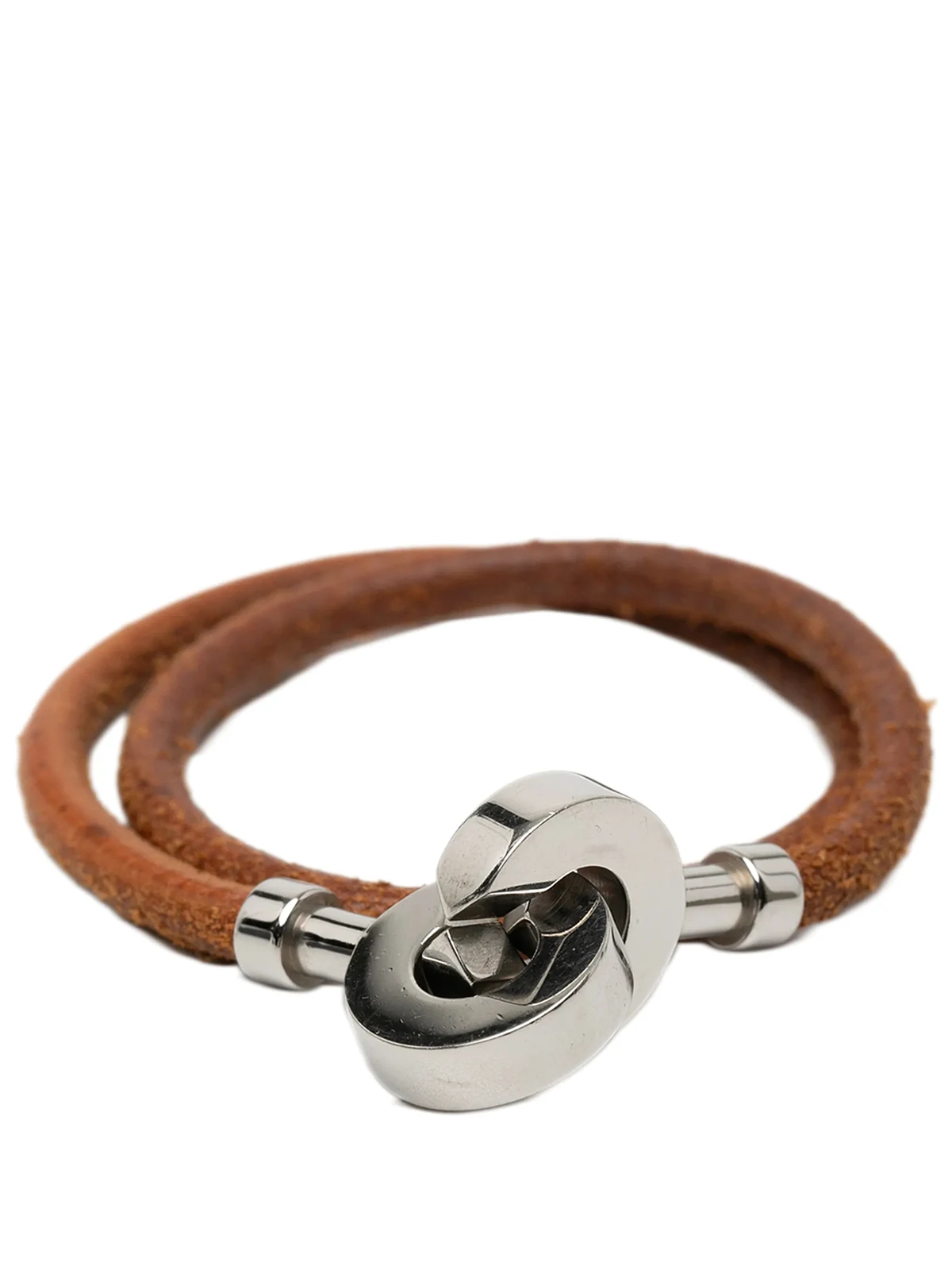 20th Century Palladium-beschichtetes Lancelot Armband mit Leder