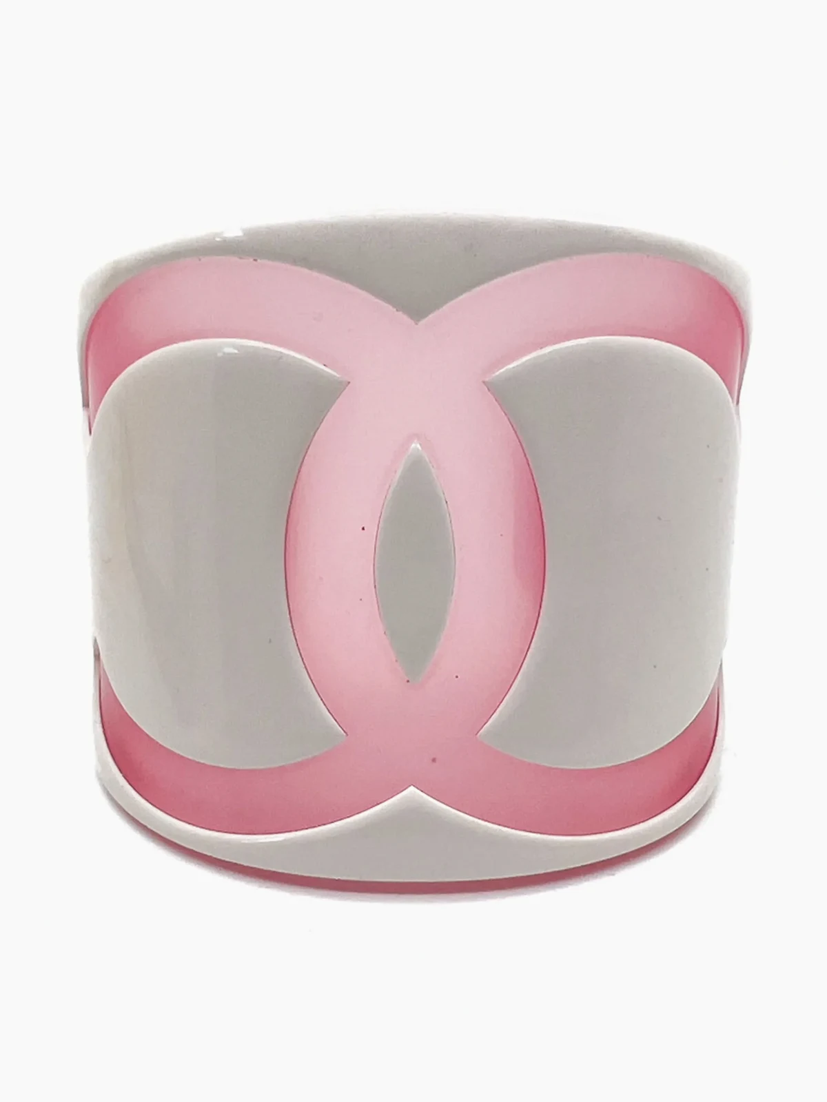 2001s Oversize CC cuff bracelet