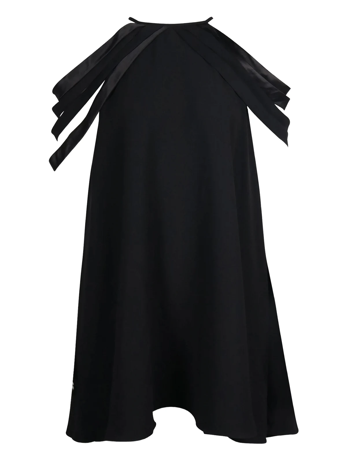 halterneck ribbon-detail mini dress