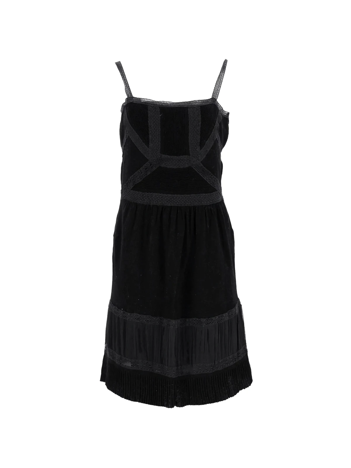 Midikleid mit Spitzendetails