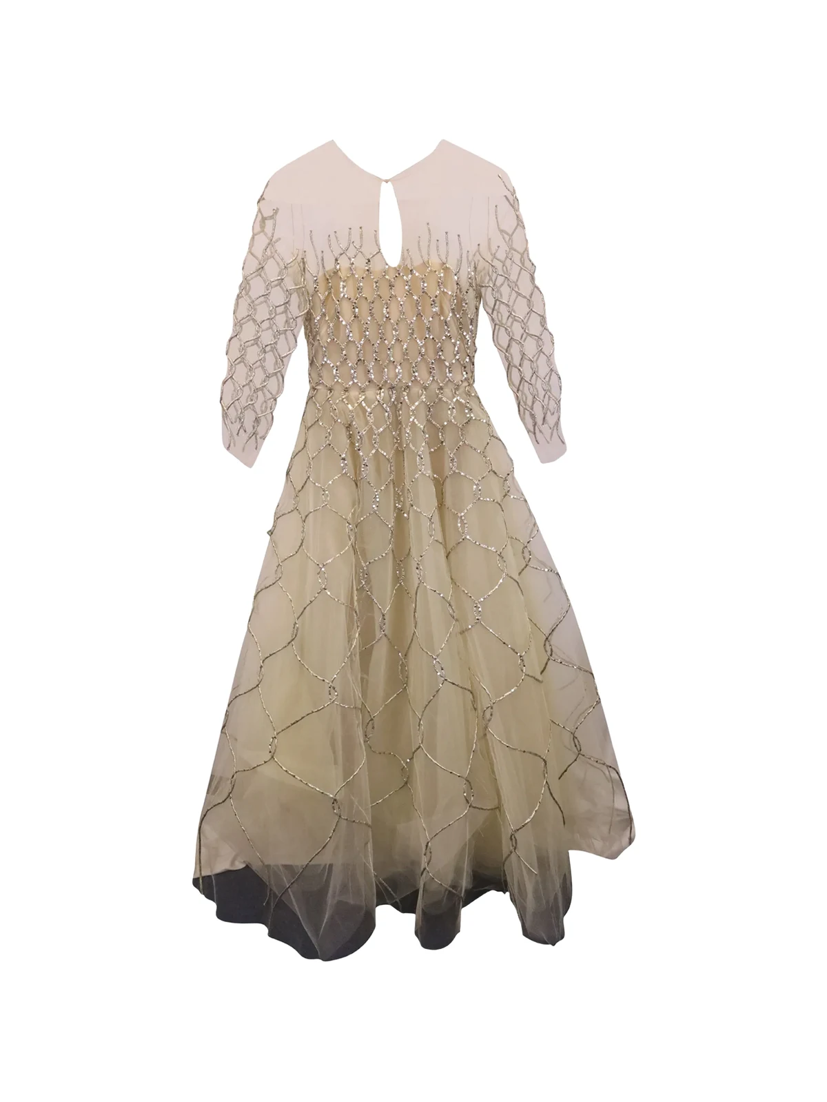 quarter-sleeve dress