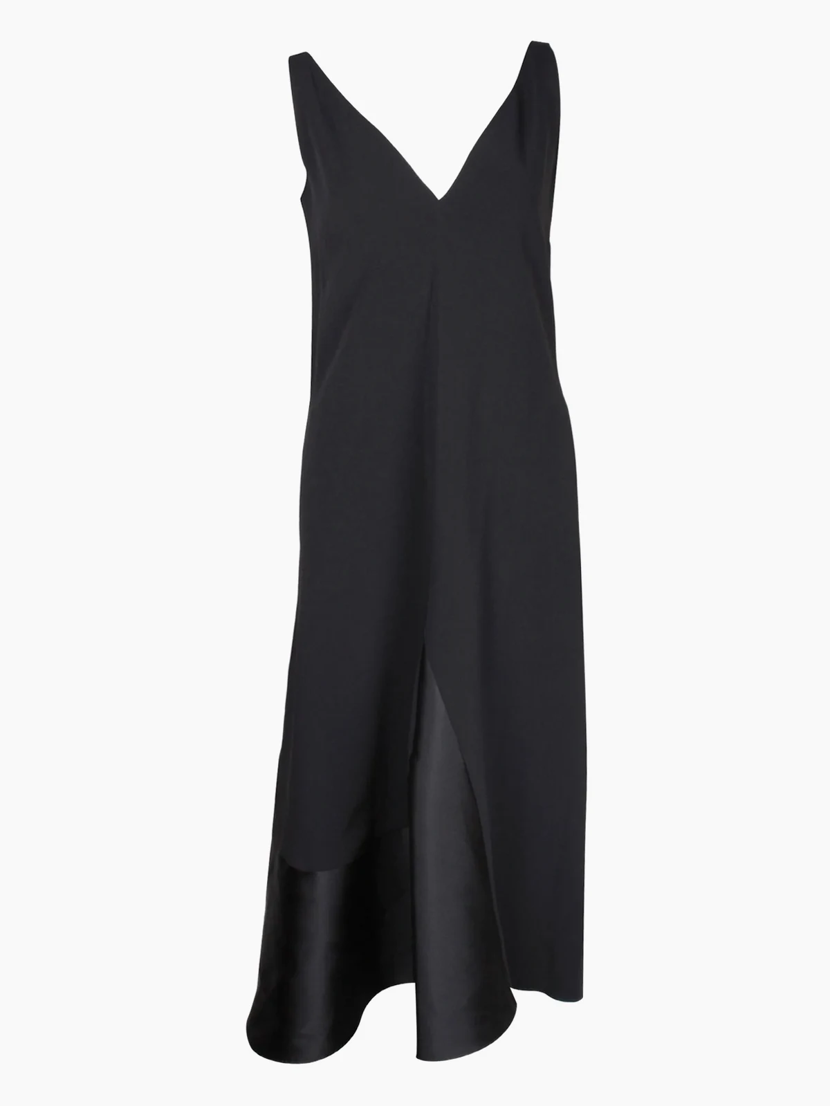 V-neck midi dress