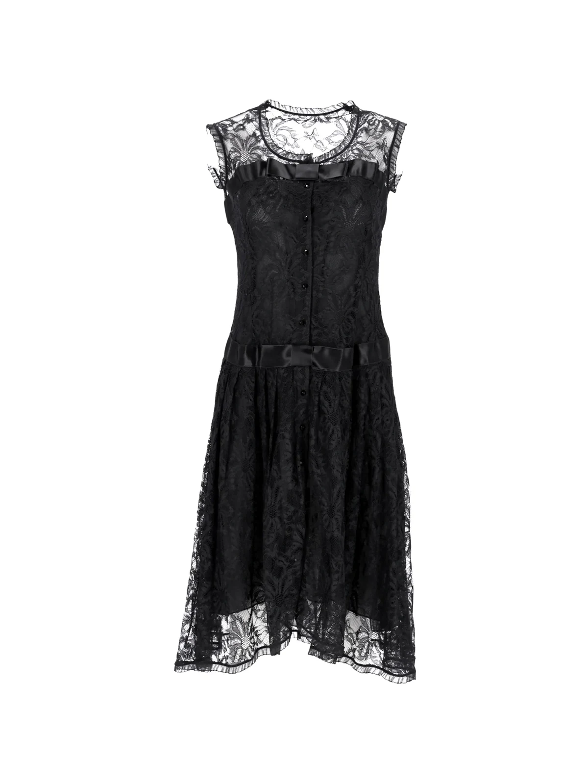lace A-line midi dress