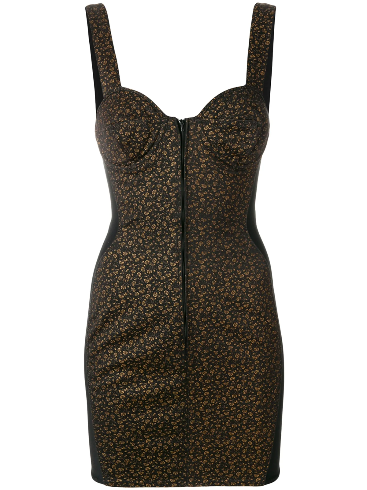 flower print panelled dress