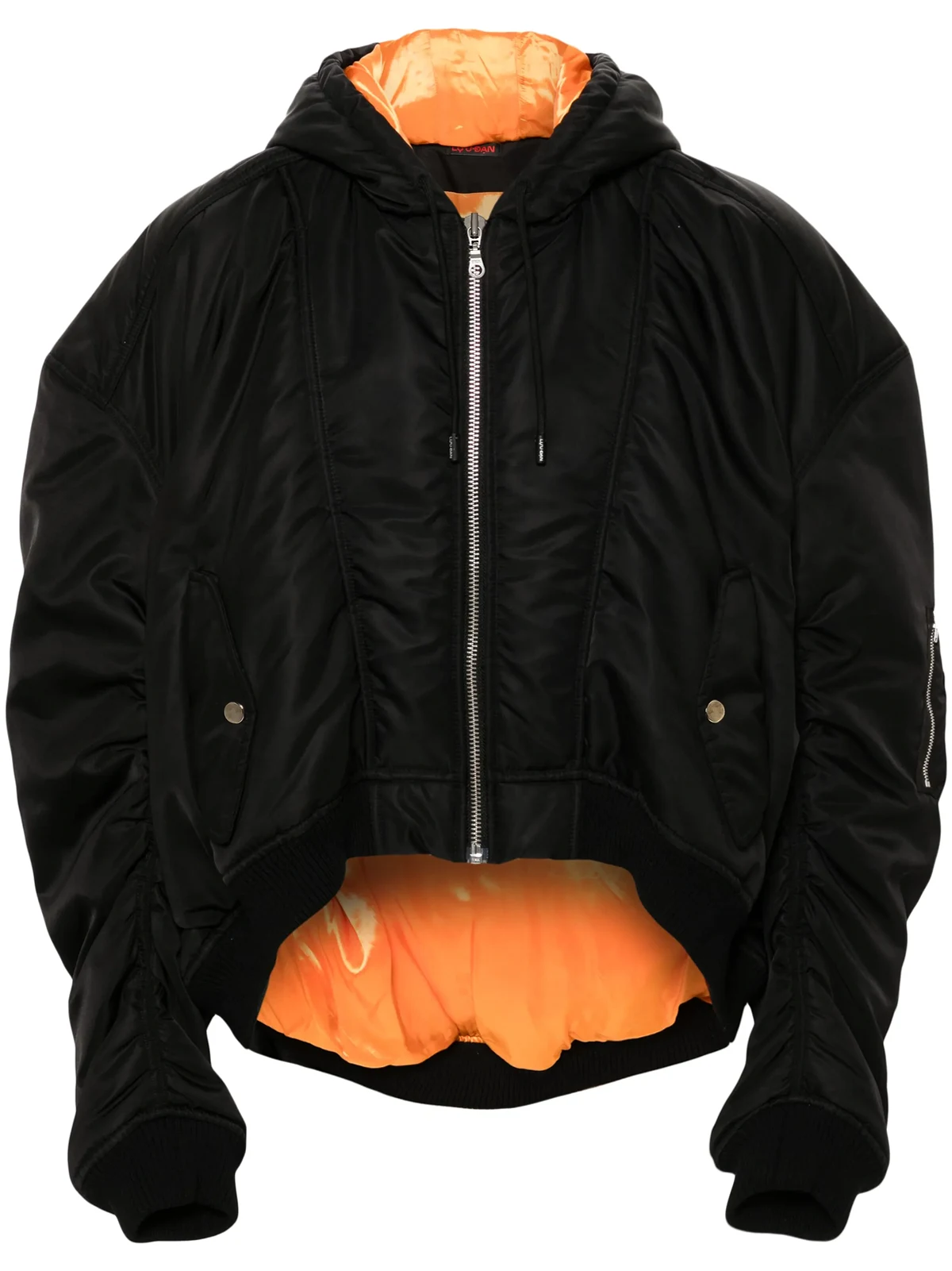 Distorted MA1 hooded jacket