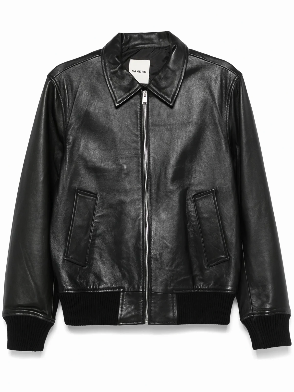 Klassische Lederjacke