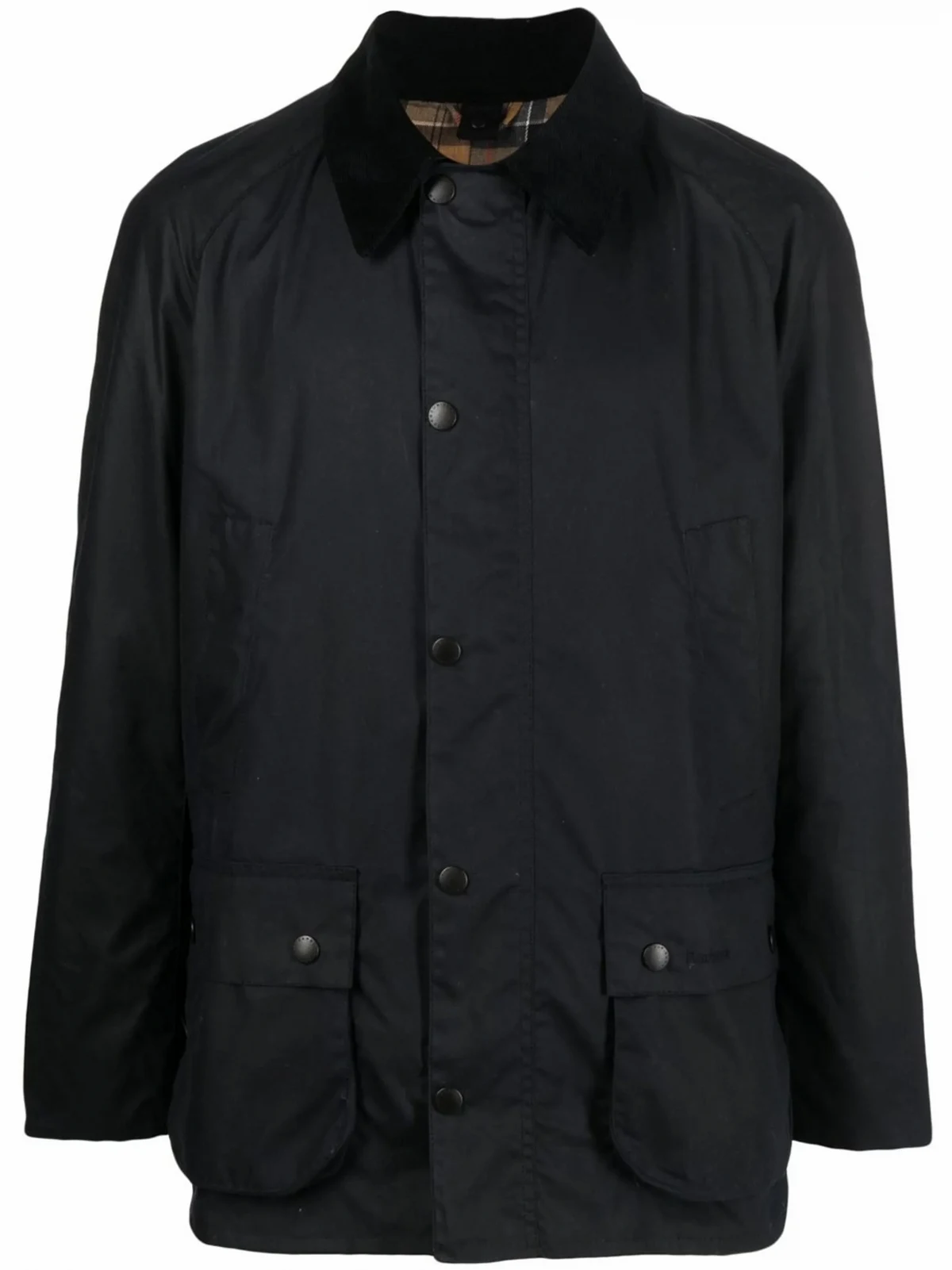 collared wax jacket