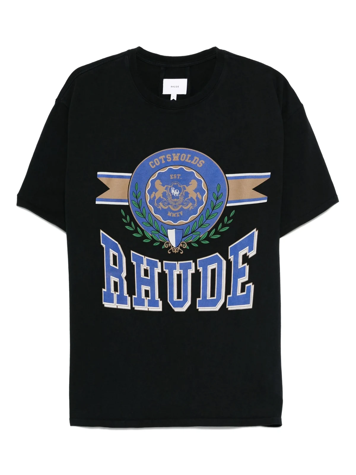 T-Shirt mit Wappen-Print