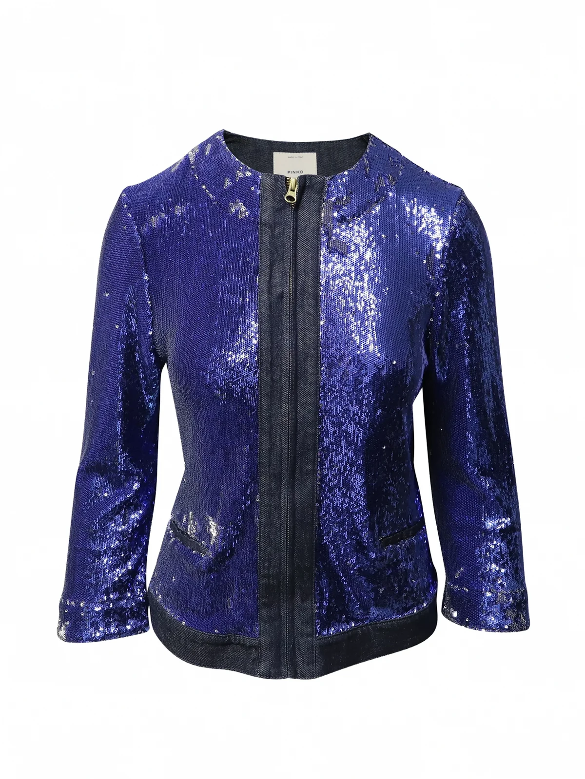 sequin denim jacket