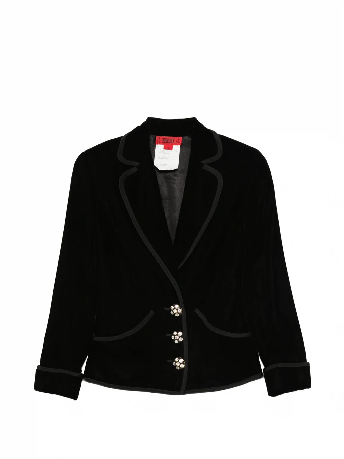 1980s buttoned blazer