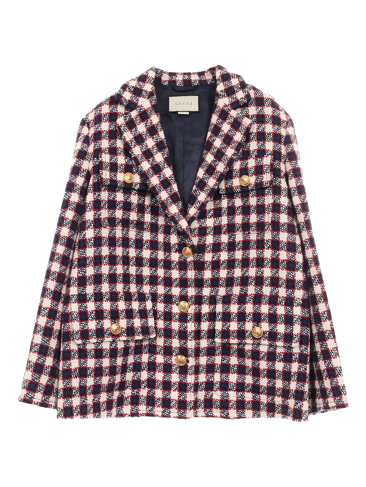 2010s tweed check jacket
