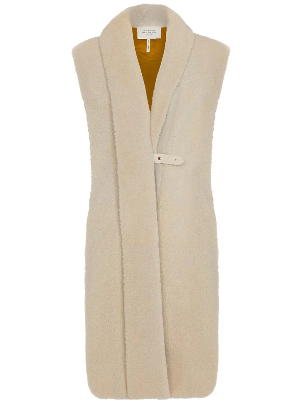 Lange Weste aus Shearling