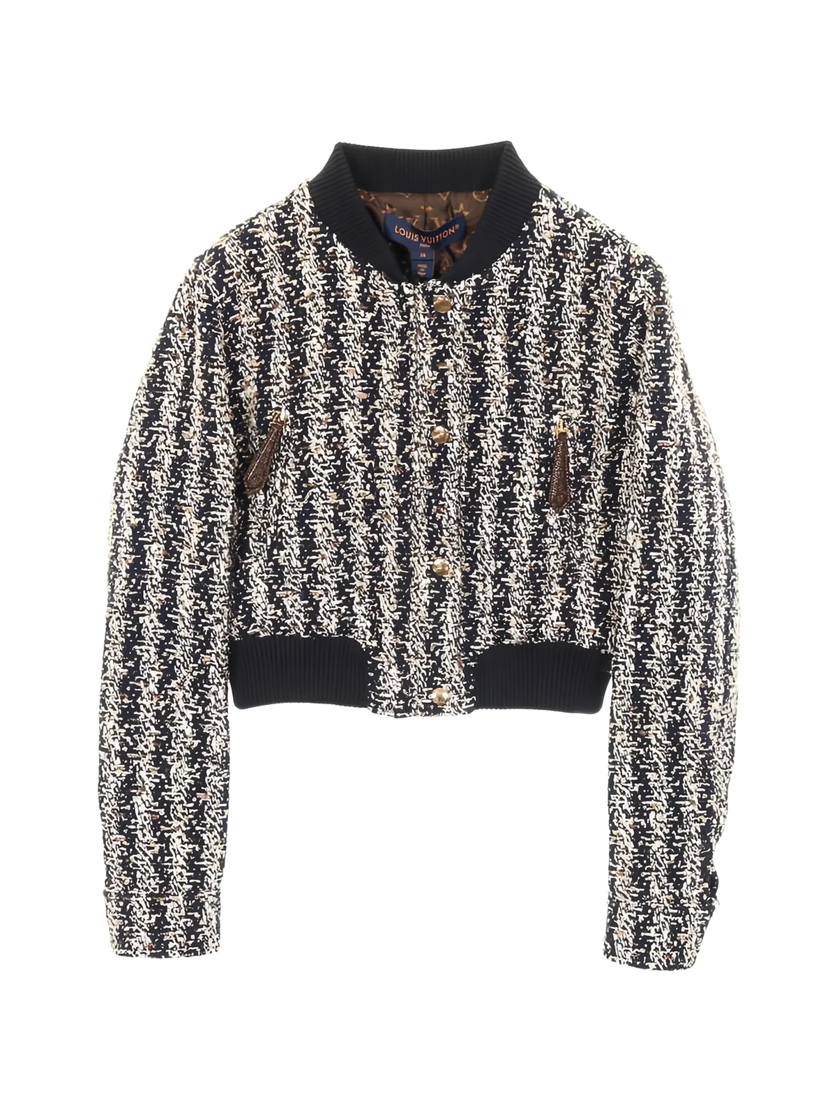 2020s Cropped-Jacke aus Tweed