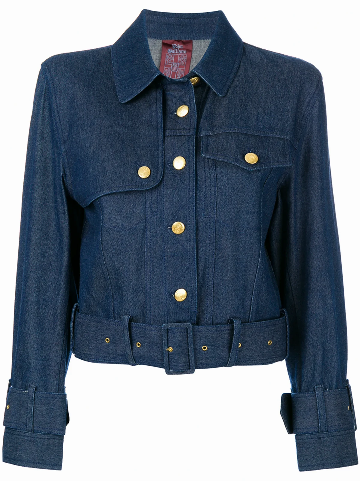 Jeansjacke mit Gürtel