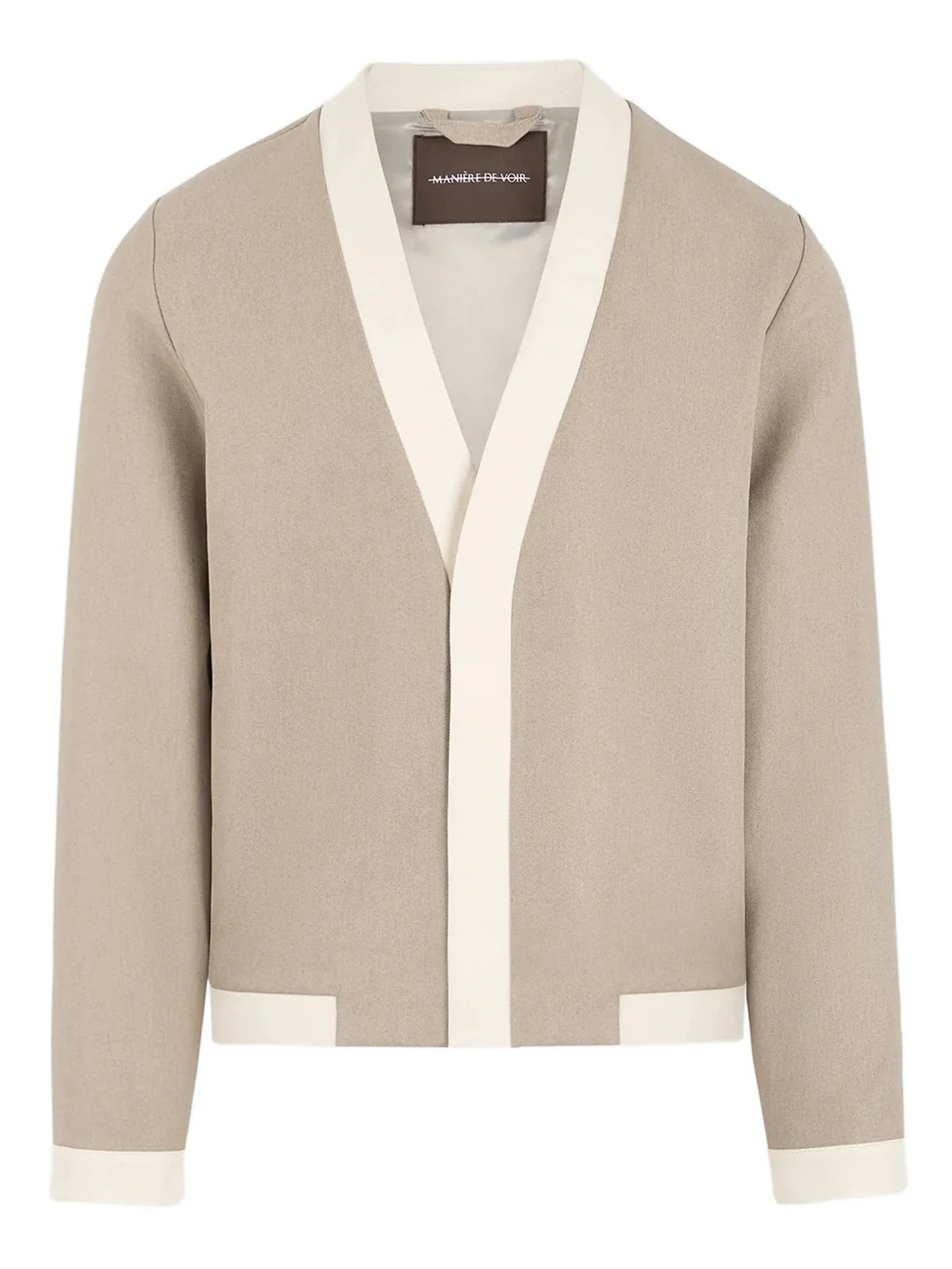 Clovis Cardigan mit Kontrastblende