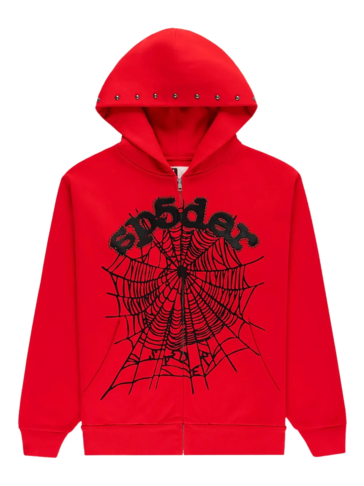 OG Web Studded zip hoodie